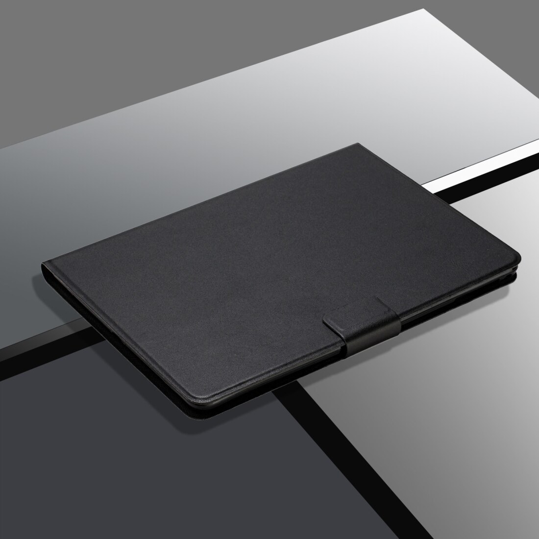 Husa tableta compatibila cu Samsung Galaxy Tab A 10.1 T580/T585, 2016, piele orizontala flip, cu sloturi pentru carduri si suport, functie auto Sleep/Wake, Negru