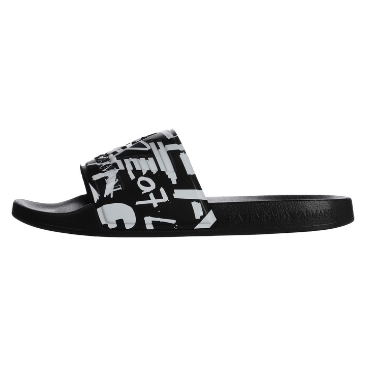 Emporio Armani EA7 Водни спортове Visibility Slippe 7X000108AF15118MC136 Мъжки черни чехли, Черен