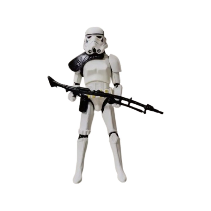 Фигурка Stormtrooper Heavy Gunner, VeliumCraft, 15 см, гъвкава, с картечница, разглобяема