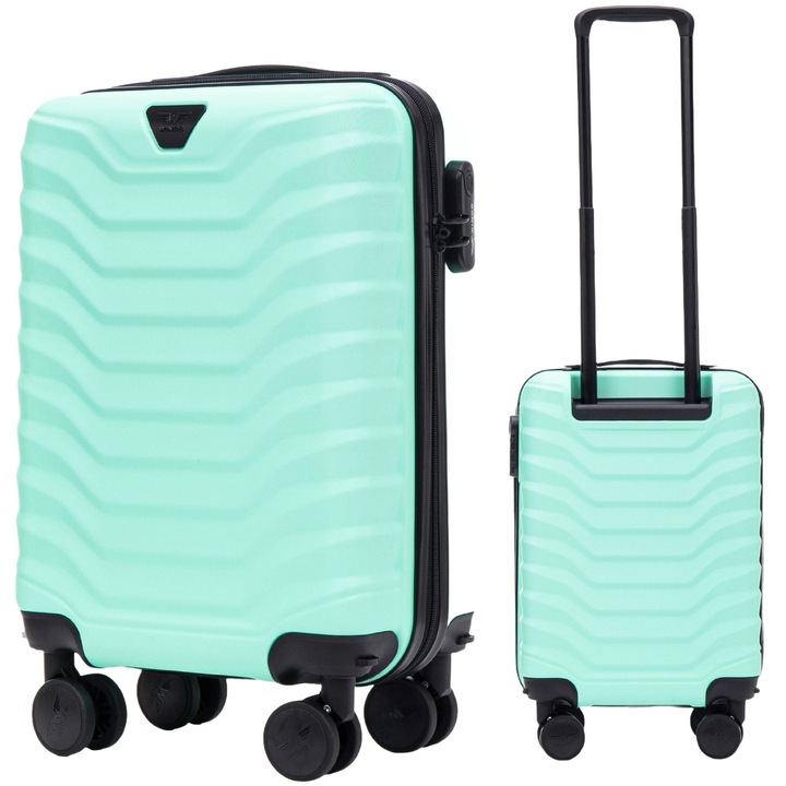 Troler, Wings, PEA01-XS, verde deschis, 51 cm, 28L, cu 4 roti