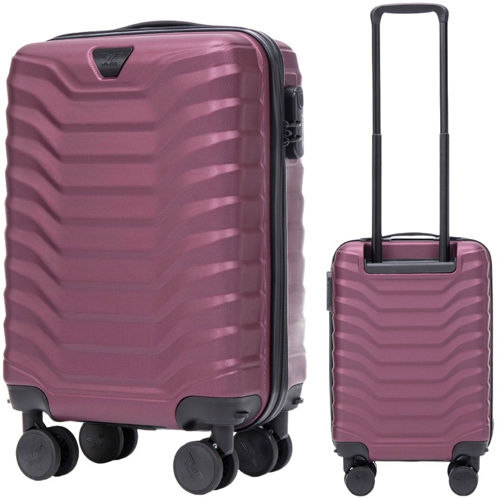 Troler, Wings, PEA01-XS-BURGUNDY, Burgund, 28L, 4 roti, ABS
