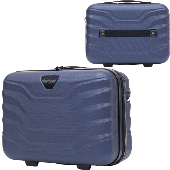 Куфар за пътуване, Wings, PEA01-BC-BLUE, син, размер за кабинен багаж, ABS