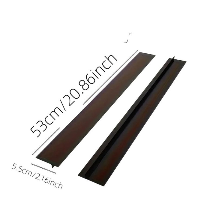 Set 2 capace de silicon pentru cuptor, Silikraft, 53x5cm, negru