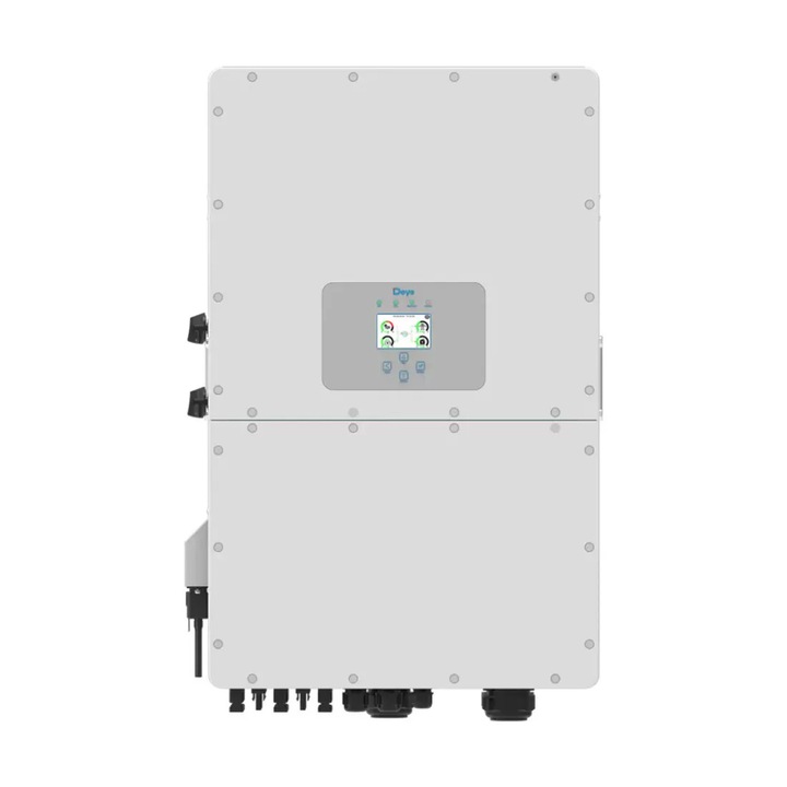 Invertor solar hibrid Deye SUN-80K-SG02HP3-EU 80kW, 6xMPPT, IP65, dimensiuni 606x927x314mm