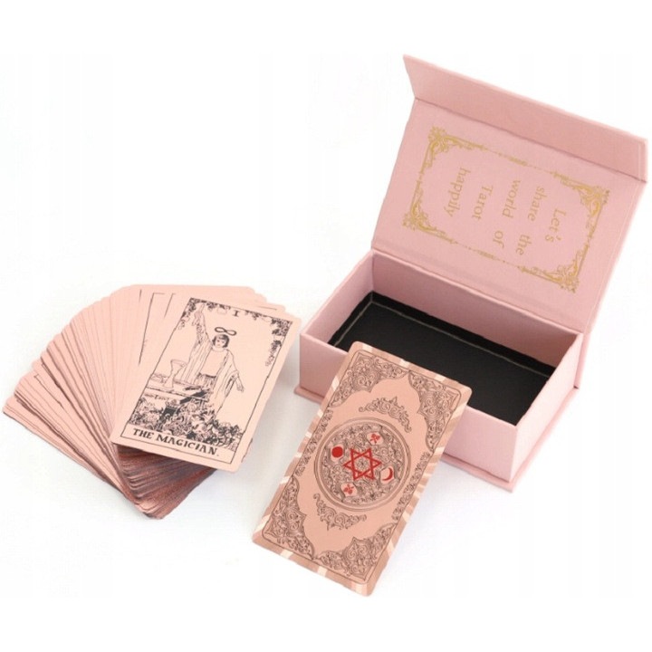 78 tarot kártya készlet, ZAXER, Rose gold
