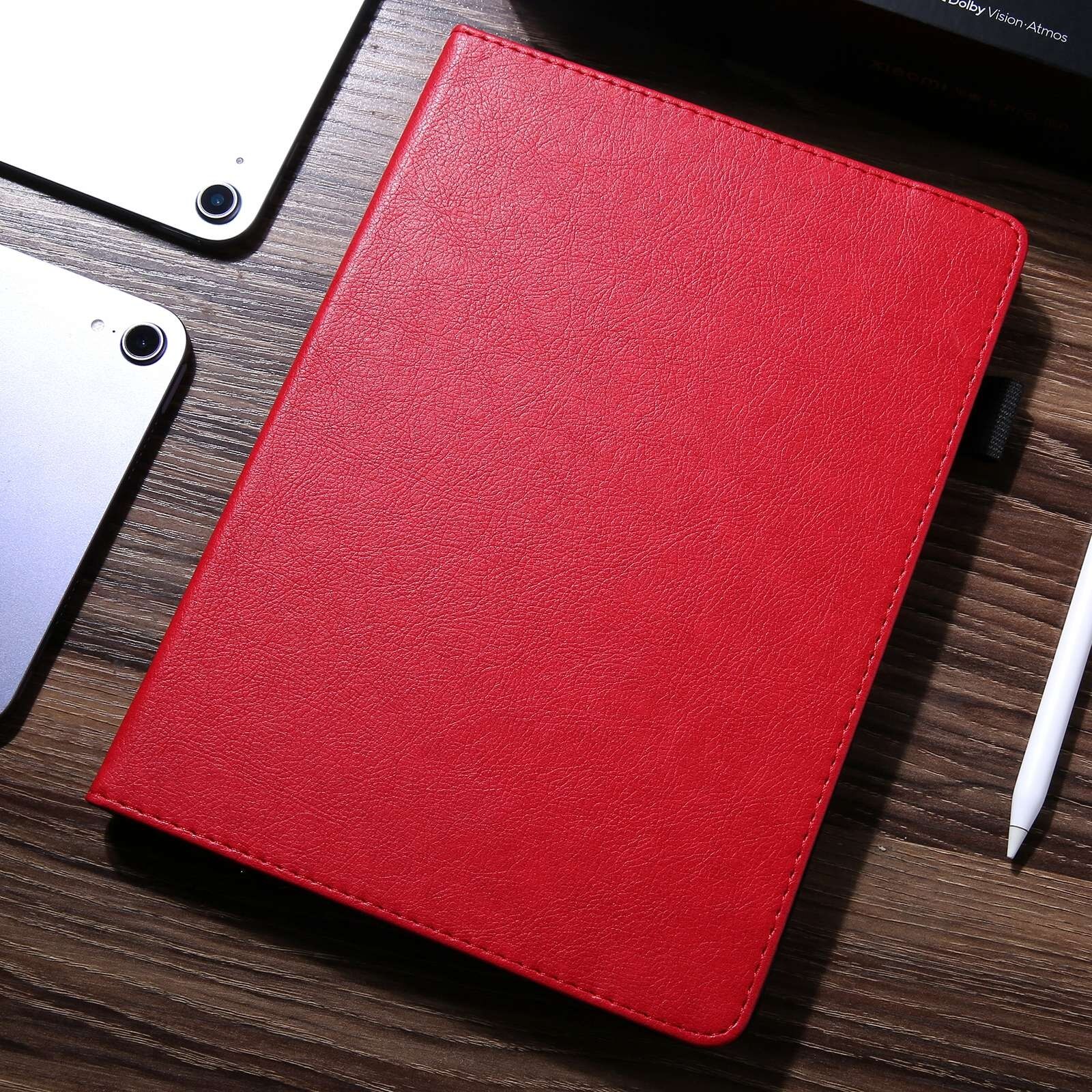 Husa tableta compatibila cu Samsung Galaxy Tab A9+, piele inteligenta, functie de suport, inchidere magnetica, rosu