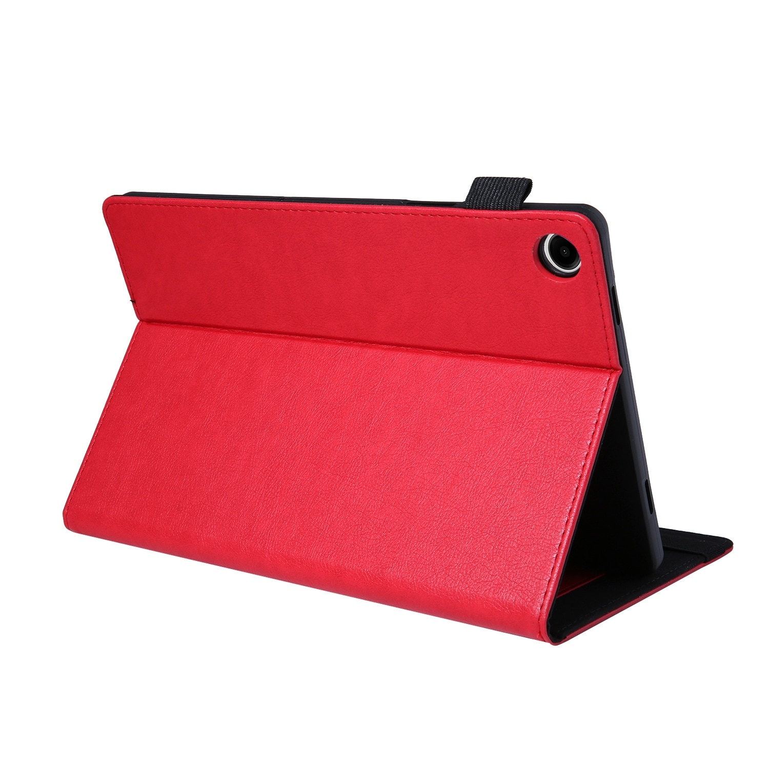 Husa tableta compatibila cu Samsung Galaxy Tab A9+, piele inteligenta, functie de suport, inchidere magnetica, rosu