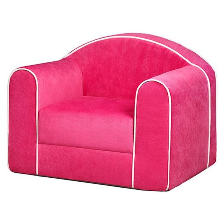 Fotoliu Extensibil Pentru Copii, 65x55x55, Roz