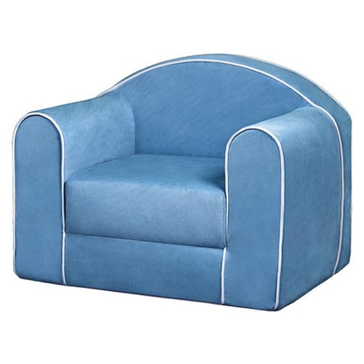 Fotoliu Extensibil Pentru Copii, 65x55x55, Albastru Acvamarin