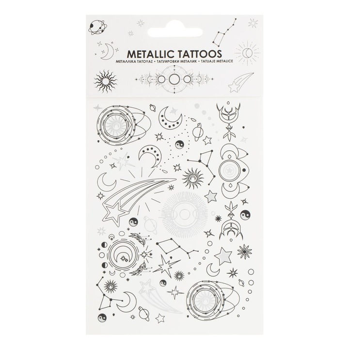 Tatuaj Autocolant Model Constelatii Metalizate