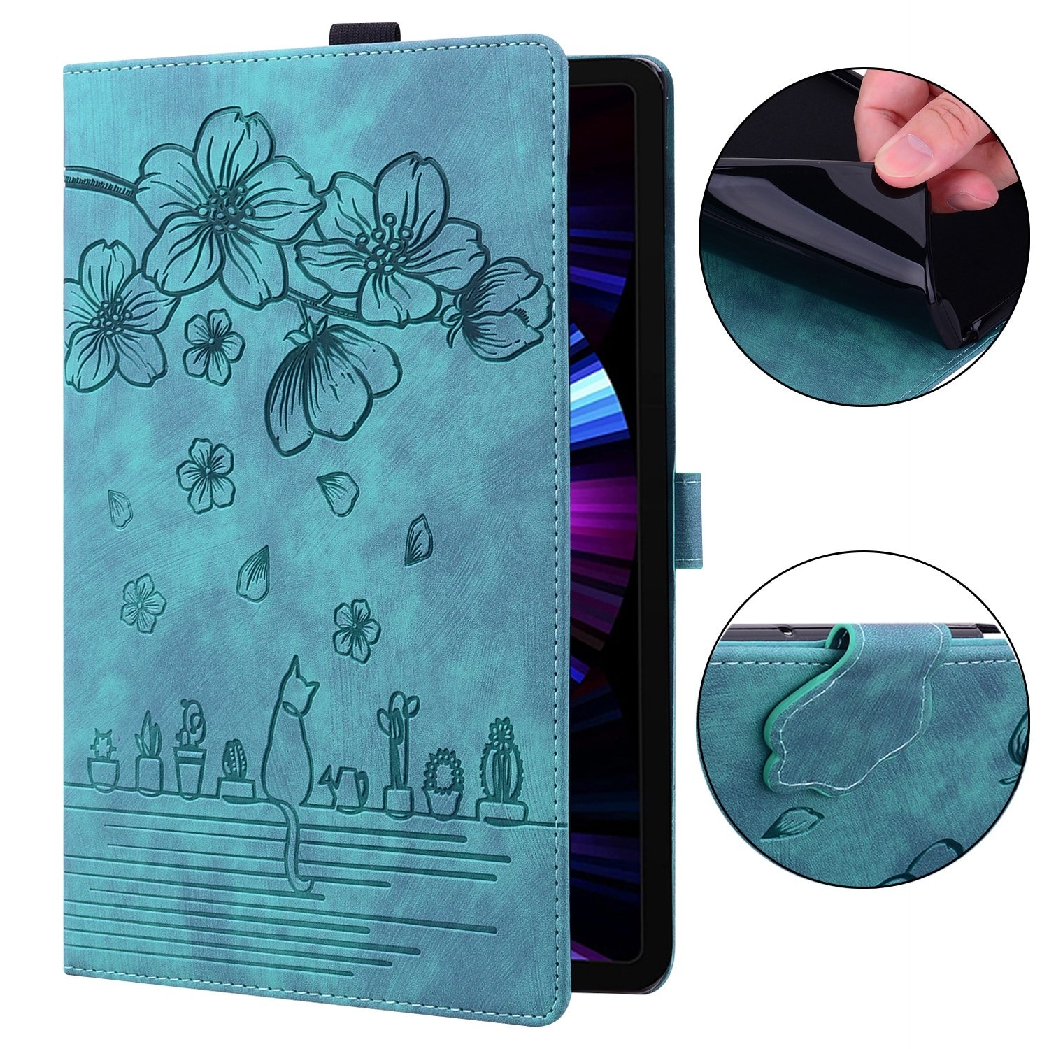 Husa tableta pentru Amazon Kindle Scribe 10.2 2022, piele inteligenta cu model de carte de calitate superioara, suport pentru vizionare, inchidere magnetica, verde