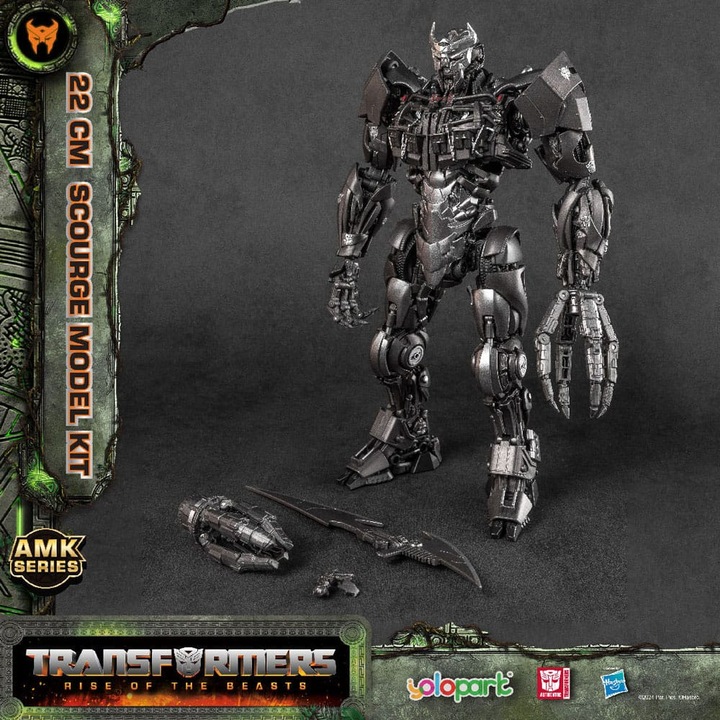 Figurina Transformers: Rise of the Beasts AMK Series Plastic Model Kit Scourge 22 cm