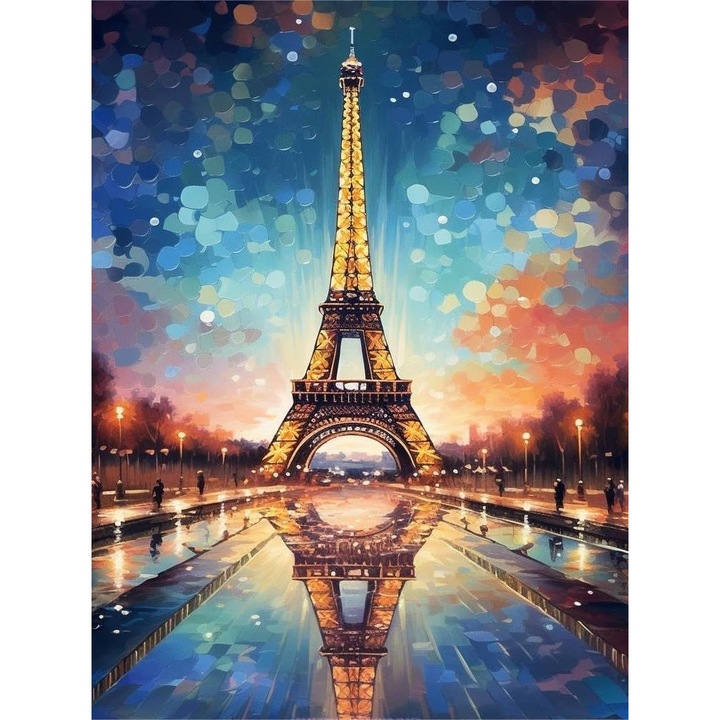 Kit de pictura cu diamante 5D Turnul Eiffel