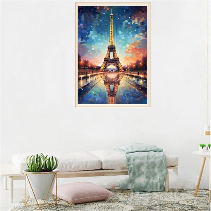 Kit de pictura cu diamante 5D Turnul Eiffel