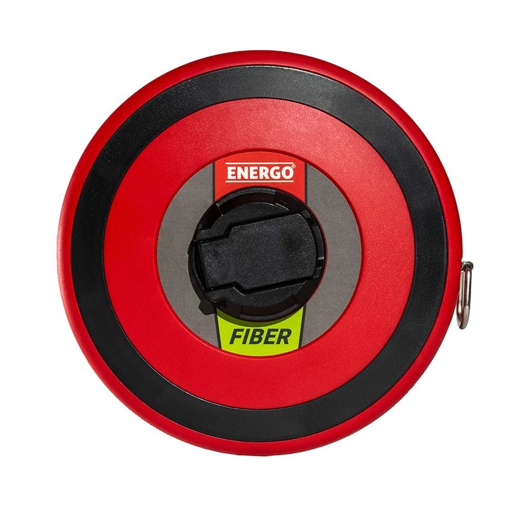 Ruleta FIBER banda fibra sticla L-30m latime 12.5mm carcasa inchisa si manivela Energo