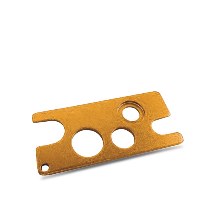 Отварачка и уплътнител zioda smart essentials, универсална, за контейнери и бутилки с етерични масла с редуктор или рол-он, златист