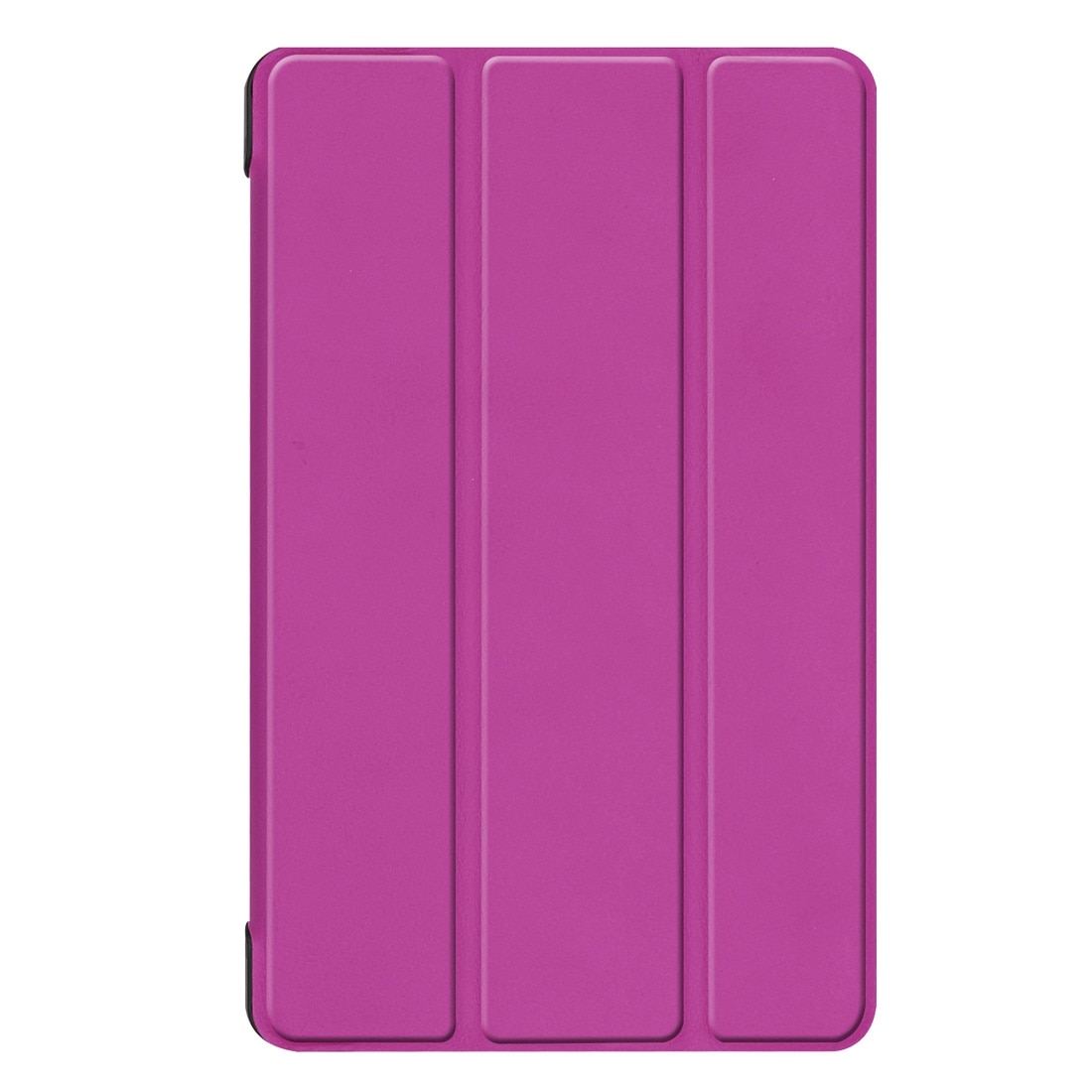 Husa tableta compatibila cu Samsung Galaxy Tab A 8.0, 2019, textura de catifea, folio cu suport in trei plieri, mov
