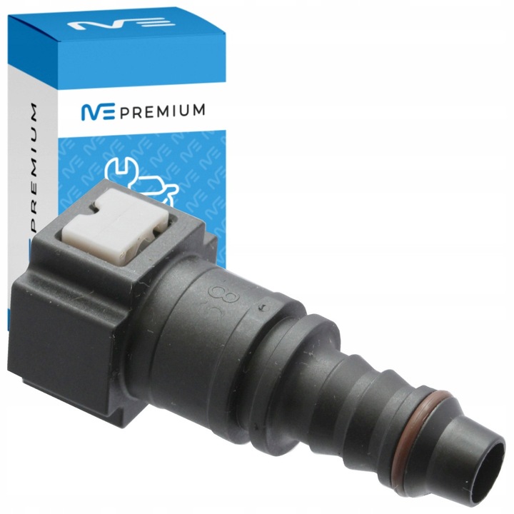 Gyorscsatlakozó üzemanyagvezetékhez, Me Premium, Külső külső átmérő: 7,89 Mm, Külső átmérő: 10 Mm, Belső átmérő: 8 Mm, Típus: Egyenes