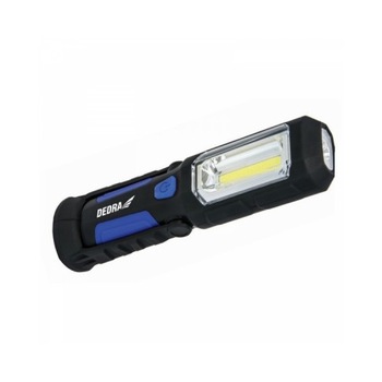 Lanterna reincarcabila 3w COB LED + 1W LED, alimentator USB pentru 230v si 12v DEDRA Lanterna reincarcabila 3w COB LED + 1W LED, alimentator USB pentru 230v si 12v DEDRA