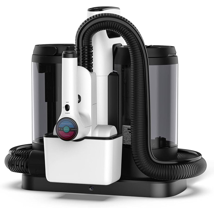 Подочистачка за килими Tineco iCARPET SPOT, безжична, сухо, мокро 140W, 800 ml капацитет на резервоара, до 40 минути време на работа, бяла