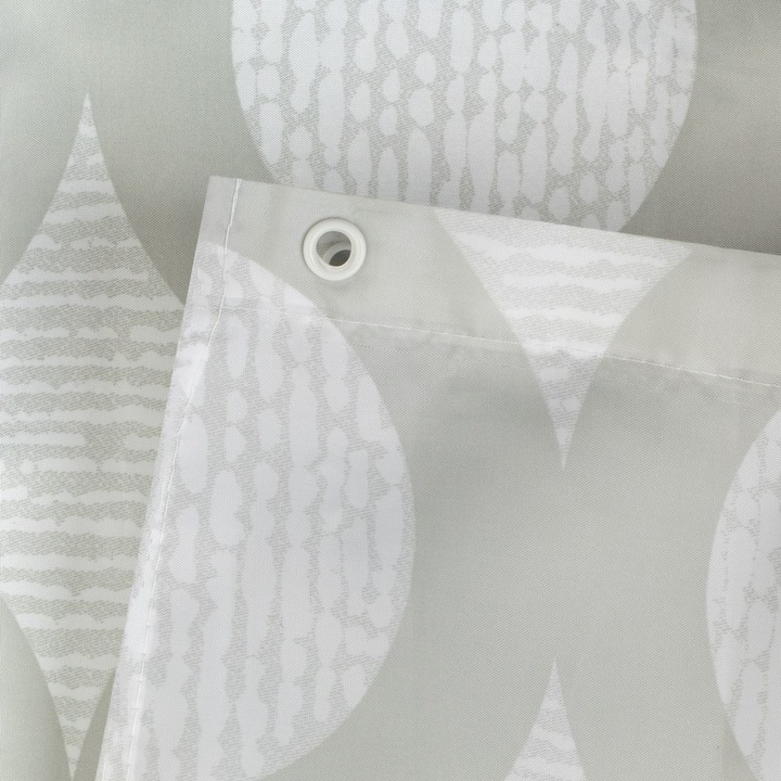 Perdea Dus Alba cu Model Cercuri 180x180cm