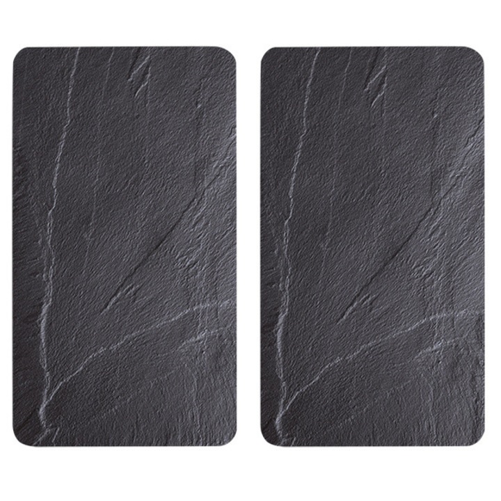 Set Plite protectie din sticla, 2 bucati, Kesper, antracit