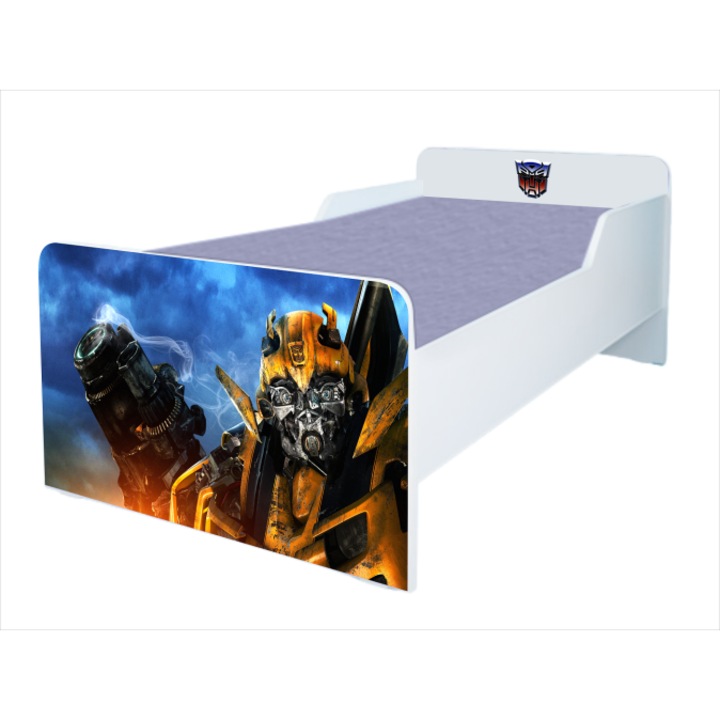 Pat Bumble Bee, 180x80 cm. cu protectie si saltea inclusa