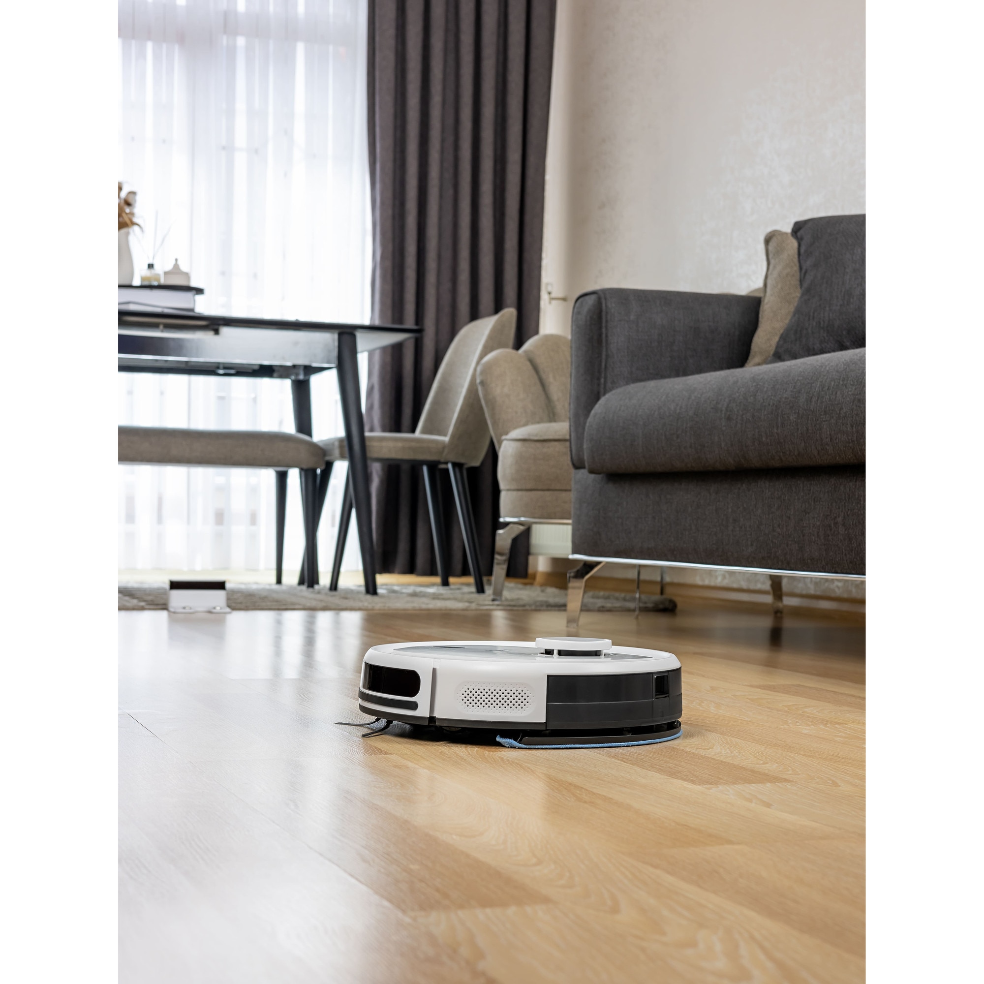 Aspirator robot Zilan ZLN5400, Putere aspirare 2700pa, Zgomot sub 68dB, 3 nivel putere, conexiune Wi-Fi, Baterie 3200mAh
