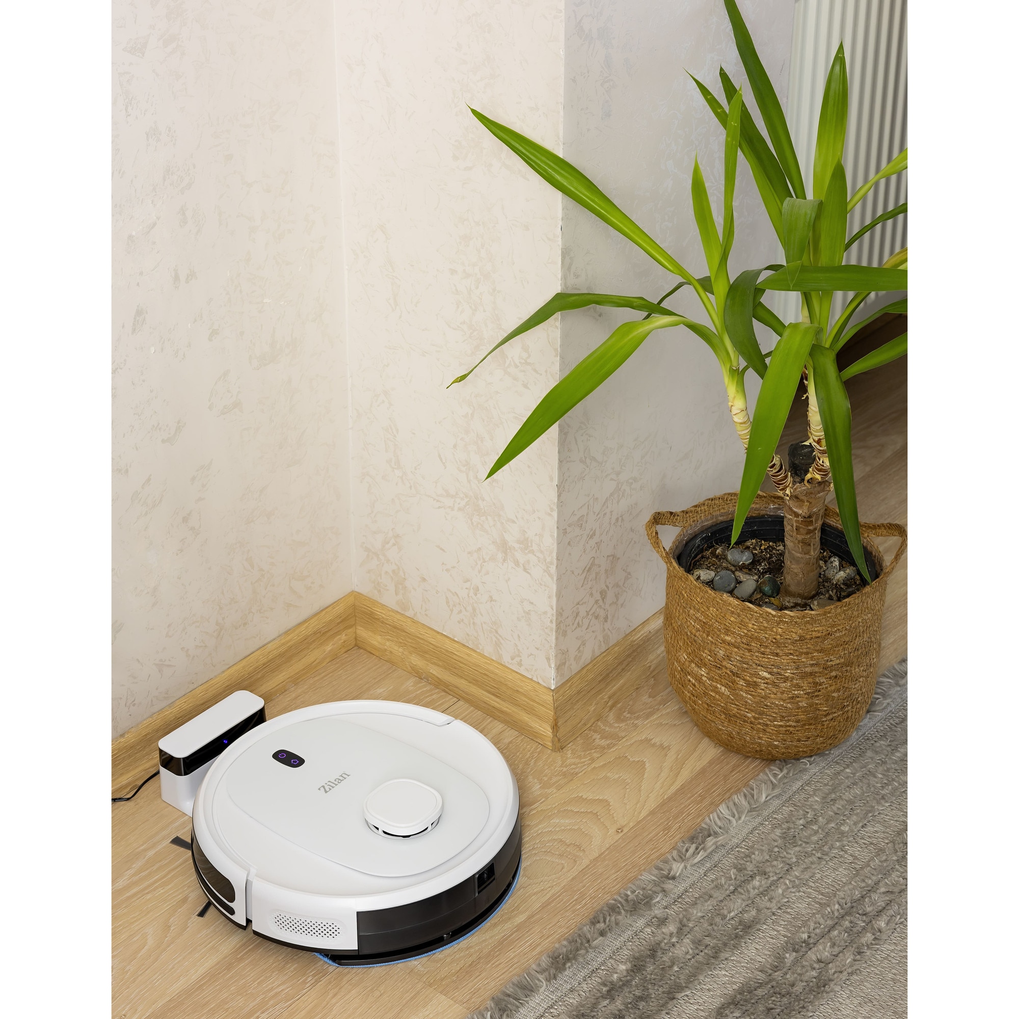 Aspirator robot Zilan ZLN5400, Putere aspirare 2700pa, Zgomot sub 68dB, 3 nivel putere, conexiune Wi-Fi, Baterie 3200mAh