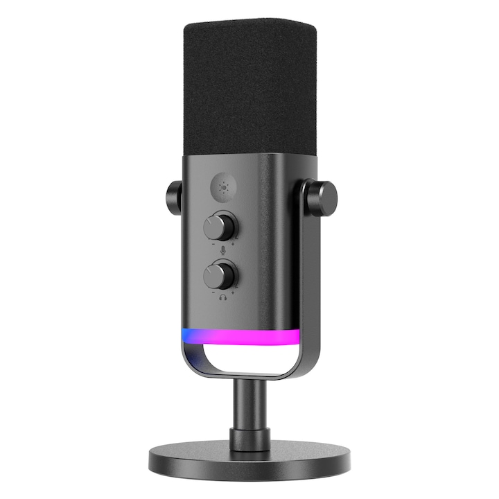 Динамичен студиен микрофон Fifine AM8 AMPLIGAME USB/XLR RGB за PnP игри