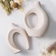 Set de 2 vaze ceramice mate, WALALLA, Bej