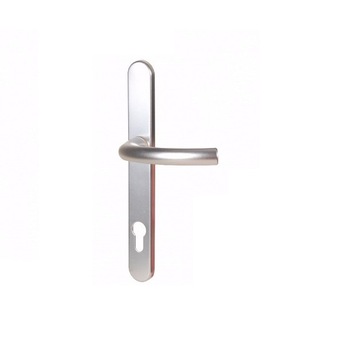 Maner usa argintiu, pentru usa PVC, lemn Maner usa argintiu, pentru usa PVC, lemn