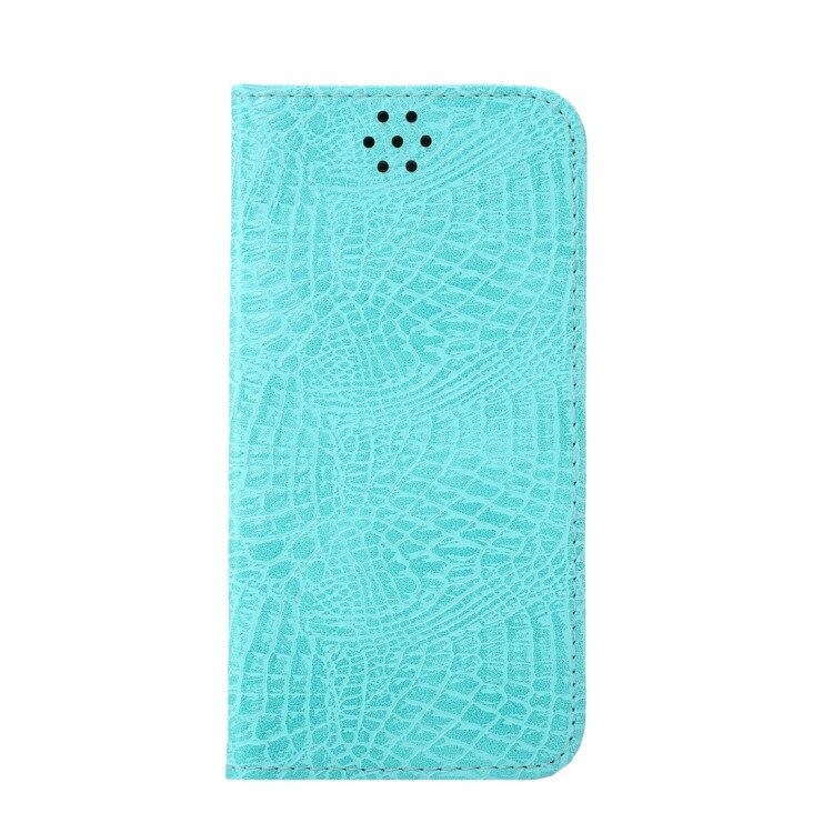 Husa CROCODILE pentru SAMSUNG GALAXY S7 G930, Piele, Inchidere magnetica, Blue