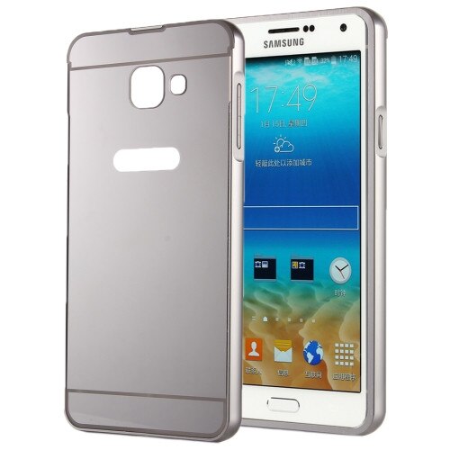 Husa tip carcasa si bumper ELECTRO-SHELL pentru SAMSUNG GALAXY A7 2016 (A710), Argintiu