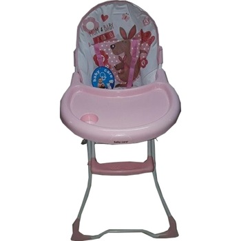 Scaun de masa pentru copii si bebe Baby Care™ ,pliabil, centura de siguranta, sezut comfortabil, masuta detasabila, Roz Scaun de masa pentru copii si bebe Baby Care™ ,pliabil, centura de siguranta, sezut comfortabil, masuta detasabila, Roz