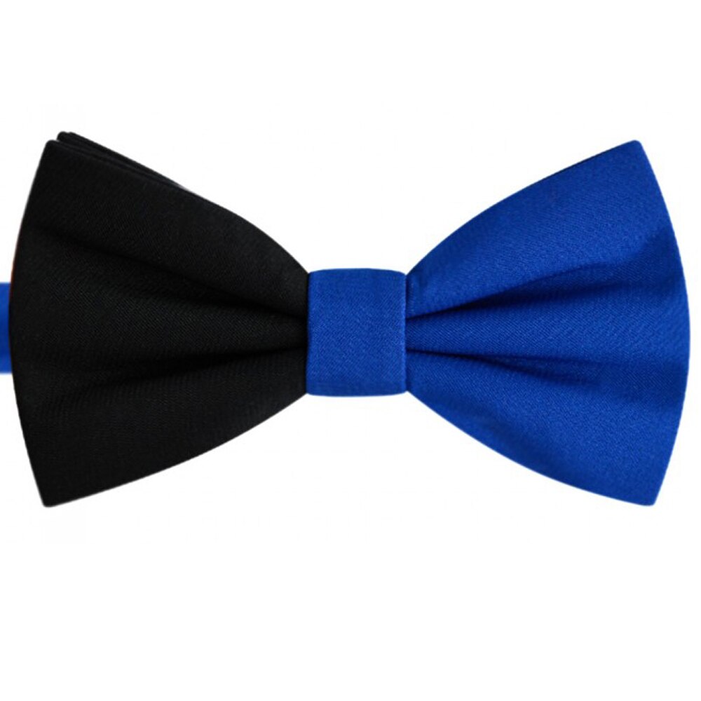 Papion bicolor, albastru - negru