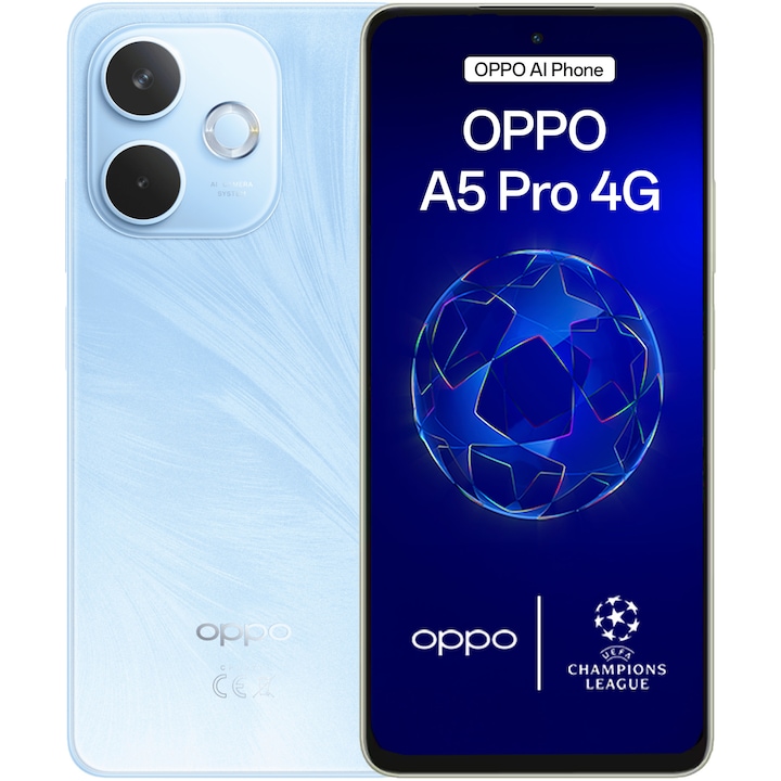 Смартфон OPPO A5 Pro, 8GB RAM, 256GB, 4G, Feather Blue