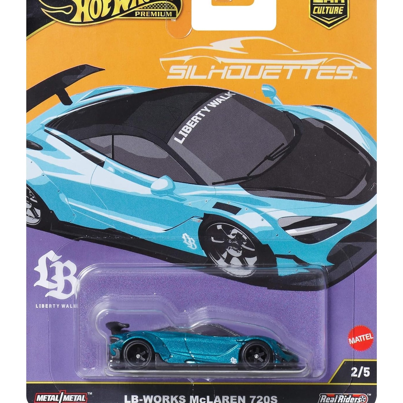 Masinuta Hot Wheels Premium, Silhouettes, LB-Works McLaren 720S, 2