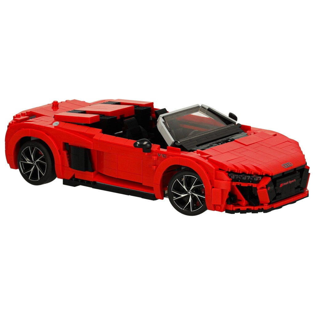 Set de constructie Audi R8 Spyder, 1440 elemente, rosu, 1:14, 32