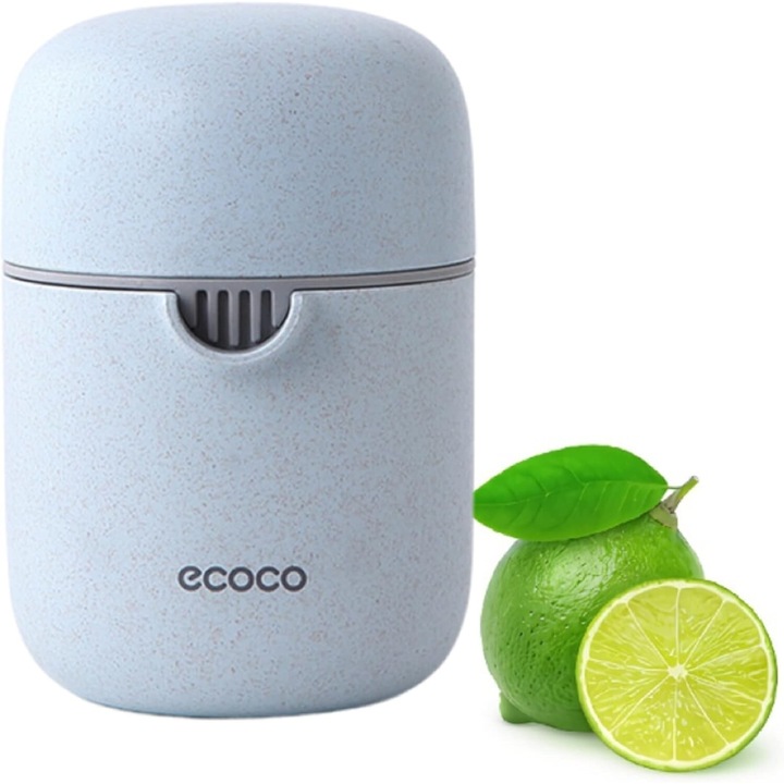 Storcator de citrice manual, 8 lame, portabil, 133x93mm, albastru