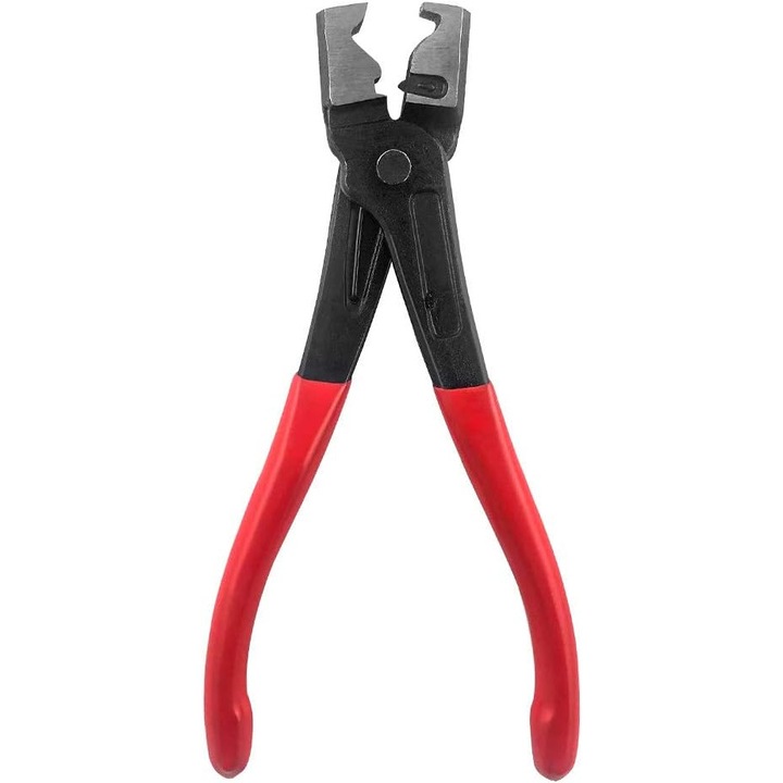 Cleste pentru cleme de furtun, tip Clic si Clic-R, din otel, design cu arc, utilizare usoara