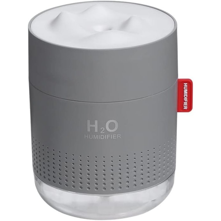 Umidificator mic de casa, capacitate mare, pulverizare fina, roz, 131x91x102mm
