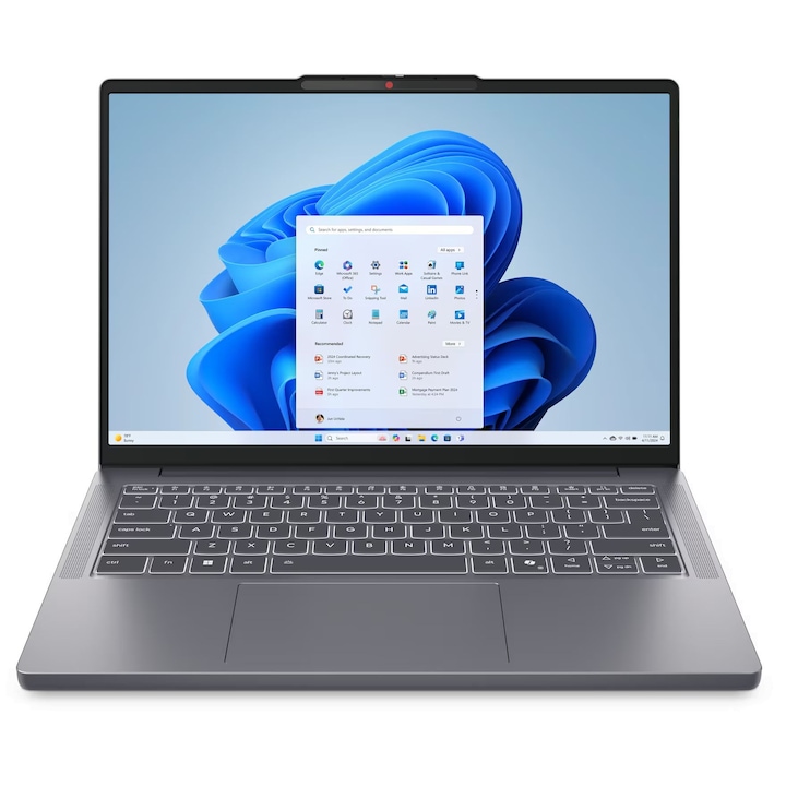 Лаптоп Lenovo IdeaPad Slim 3 14IRH10 с Intel Core i7-13620H (1.8/4.9GHz, 24M), 24 GB, 1TB M.2 NVMe SSD, Intel UHD Graphics, Free DOS, Сив