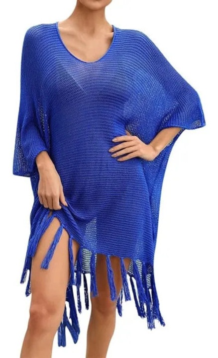 Női strandruha, mini, nyári, egyszínű, kerek nyakkivágással, 62a33b56-eeac-43eb-b16c-525b066fcfd5