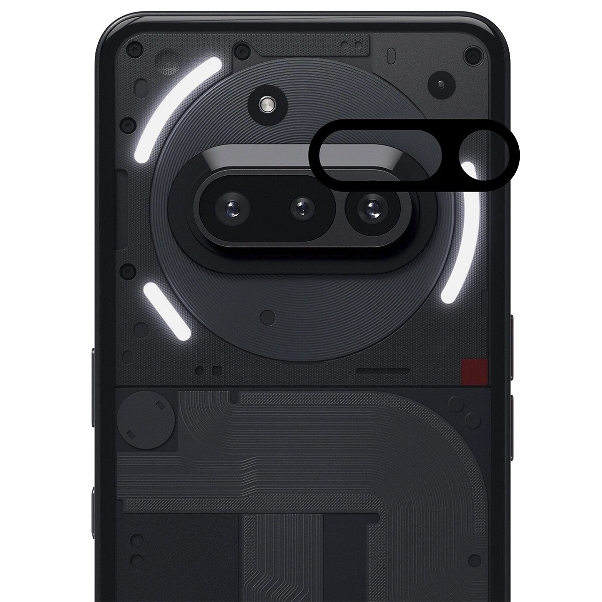 Folie de protectie camera Bizon, pentru Nothing Phone (3a), transparent, set 2 bucati