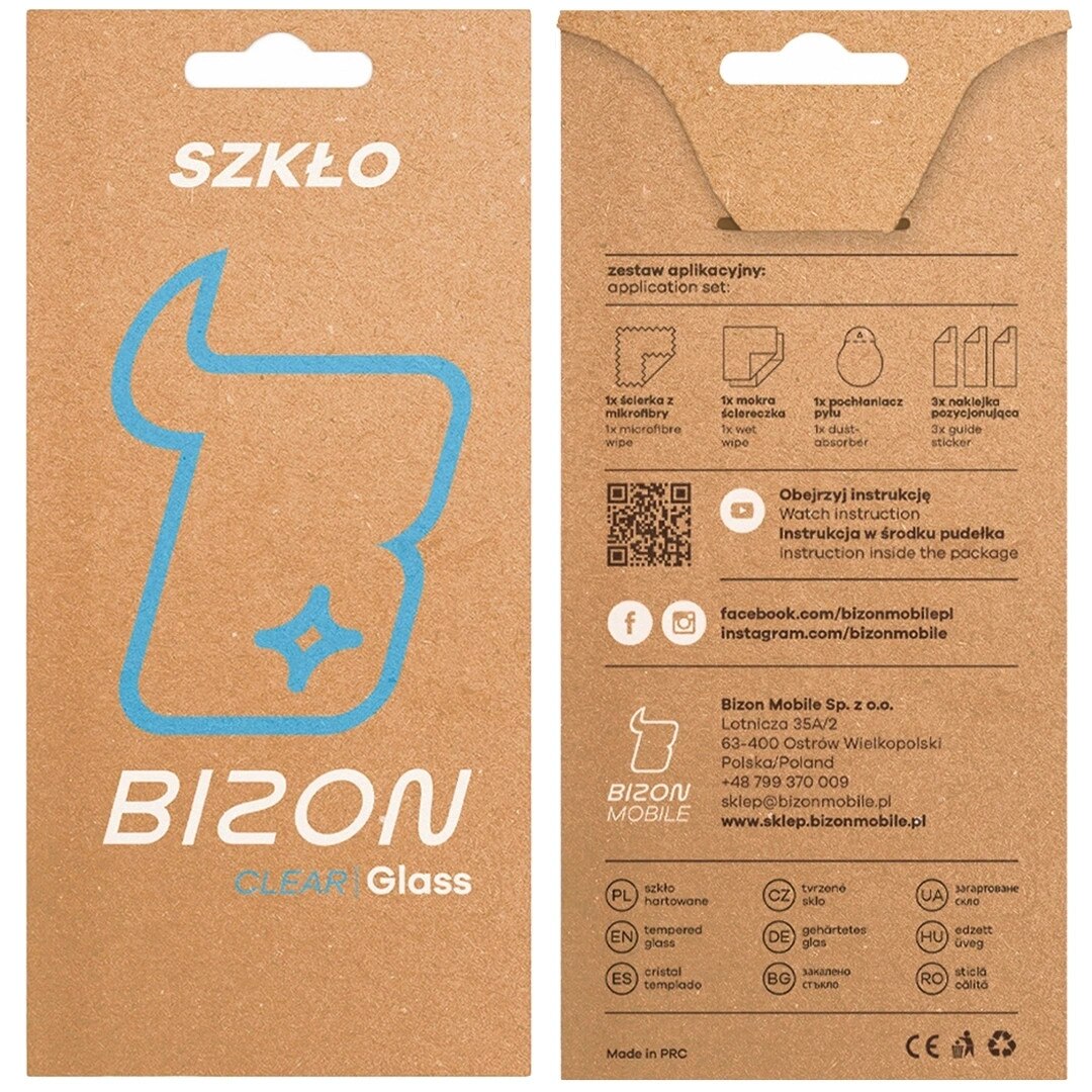 Sticla securizata Bizon Clear 2 pentru Nothing Phone (3a) / (3a) Pro, 9H, 0,33mm, transparent, 16x7,41cm