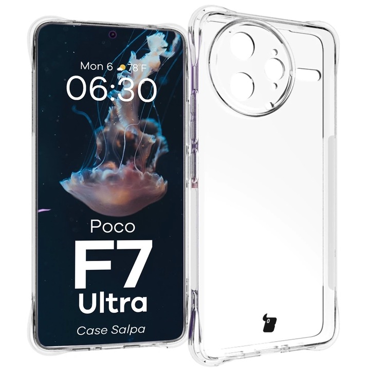 Husa pentru Xiaomi Poco F7 Ultra, TPU, Transparent, 15,76x7,23 cm