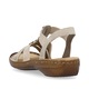 Дамски сандали на платформа, Rieker, бежови, екокожа, 38 EU