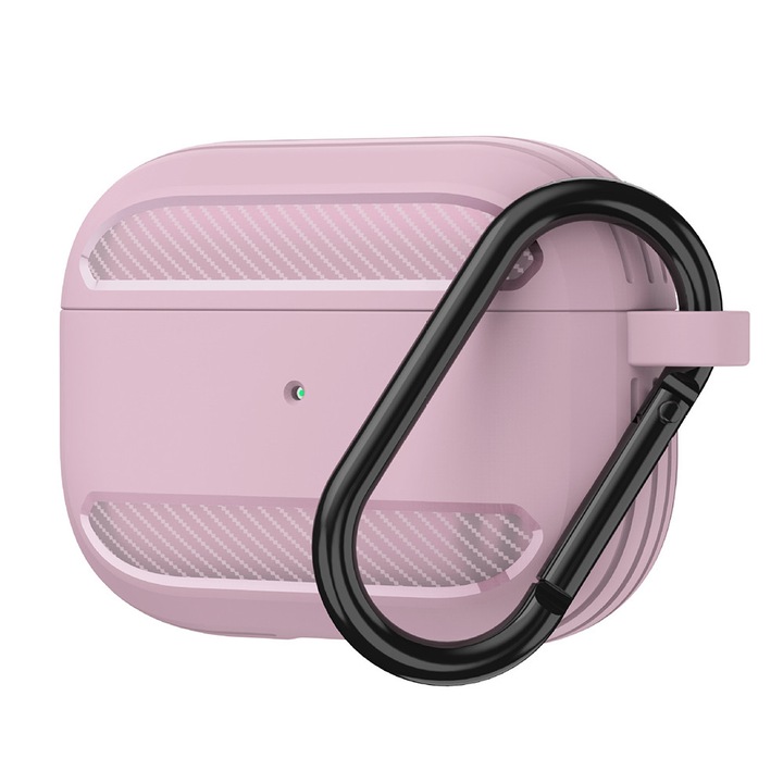Husa pentru AirPods Pro 1/AirPods Pro 2, Z118, TPU, Rezistent la socuri si zgarieturi, Pink