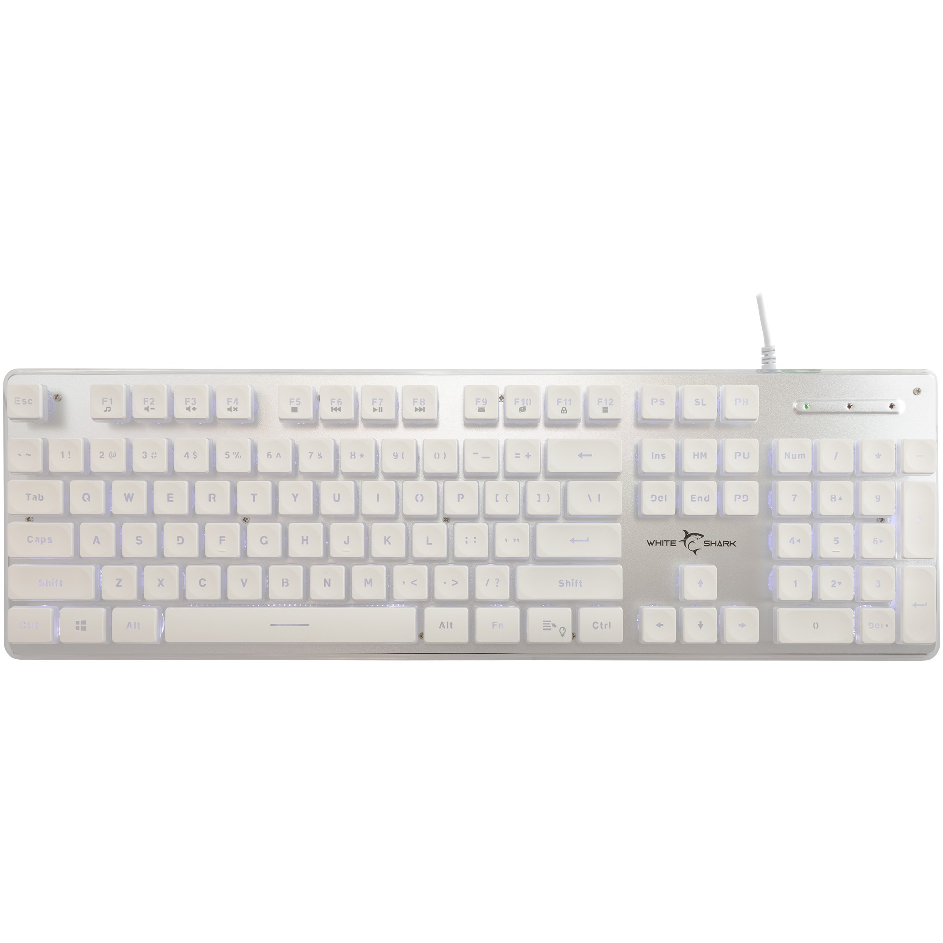Tastatura Gaming cu fir White Shark TACHI, Tip Full Layout, 19